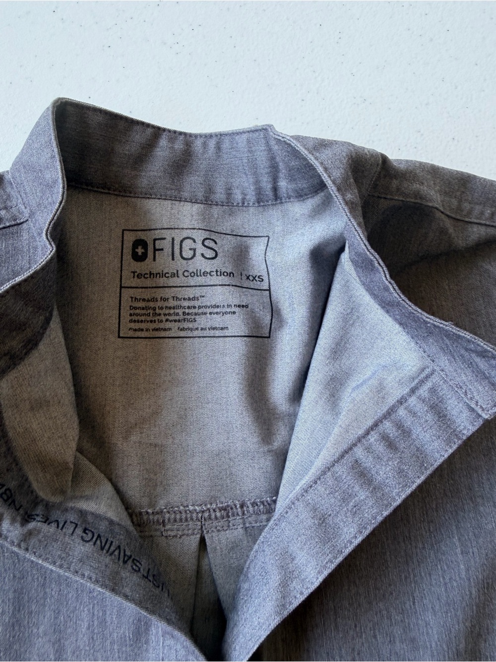 Figs Women’s Light Gray Technical Shirt Jacket